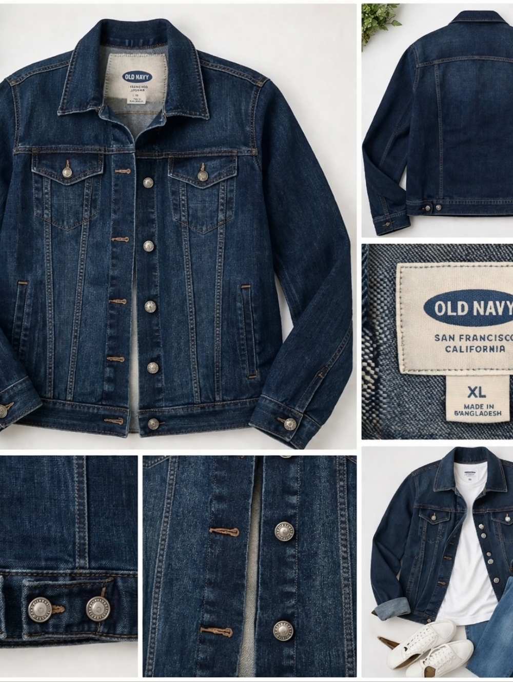 Old Navy Dark Wash Denim Jacket - Womens - Picture 5 of 5